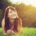 Young woman smiling